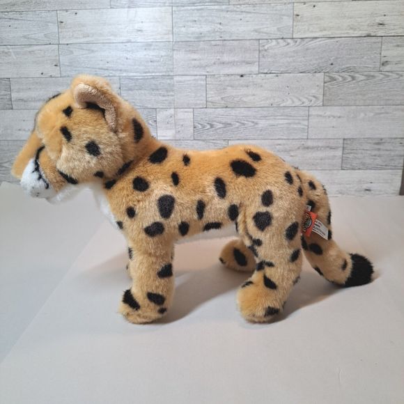 Adventure Planet CHEETAH LEOPARD Big Cat Plush Stuffed Toy Furry - Picture 6 of 13